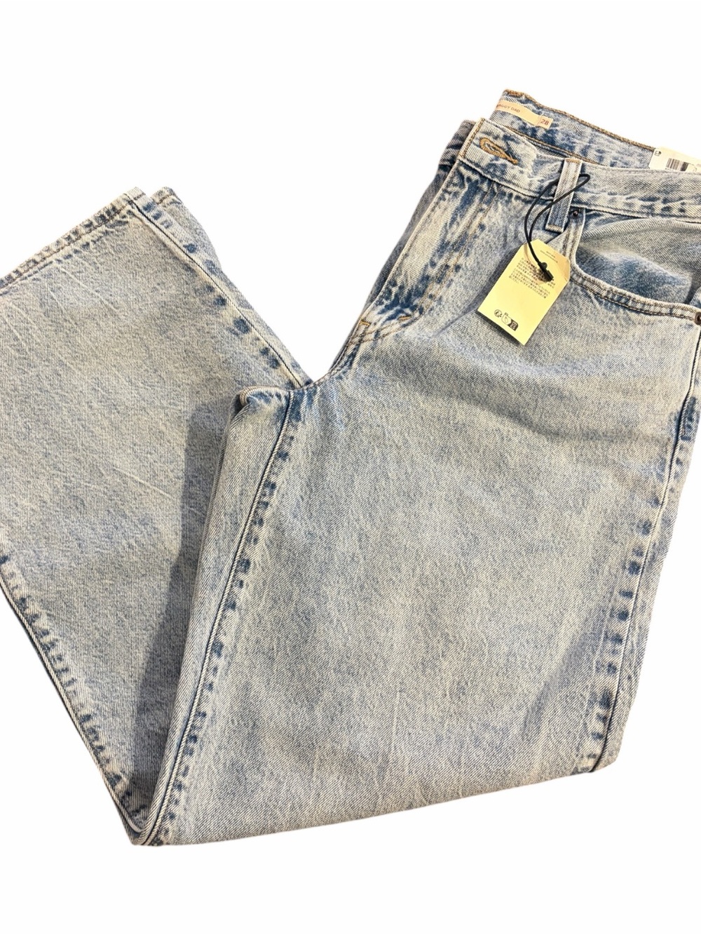 NWT Levi’s Baggy Dad Jeans 28x30 Fan Flare Light Wash
